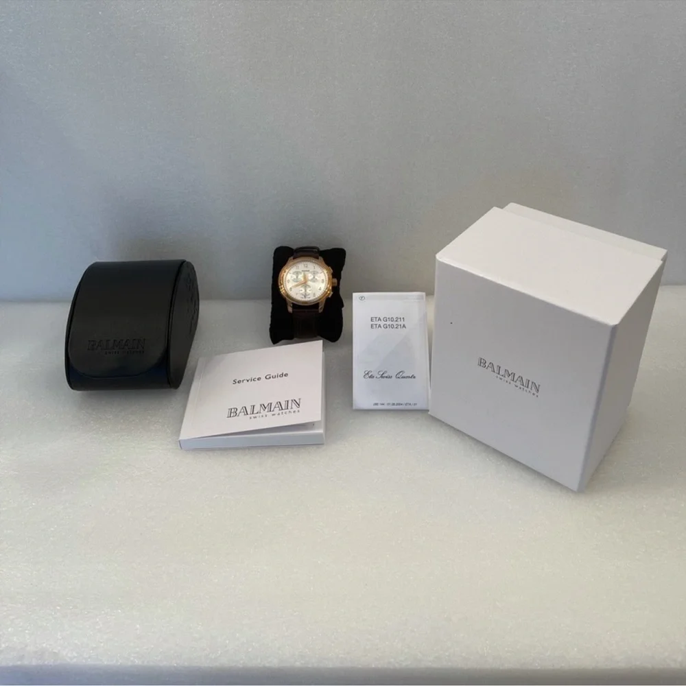 Balmain Madrigal Chrono leather strap watch